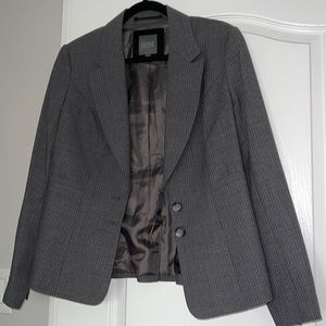Gray striped blazer